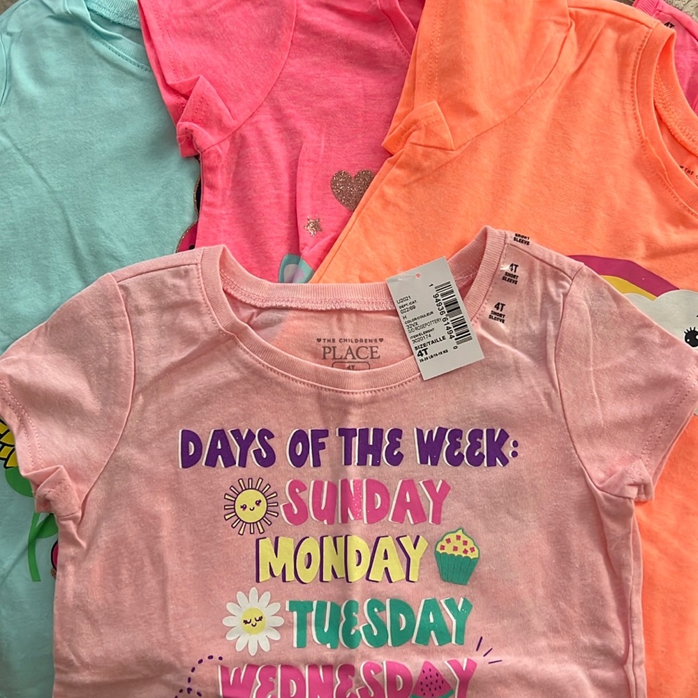 The Children’s Place pack of 4 girls t-shirts